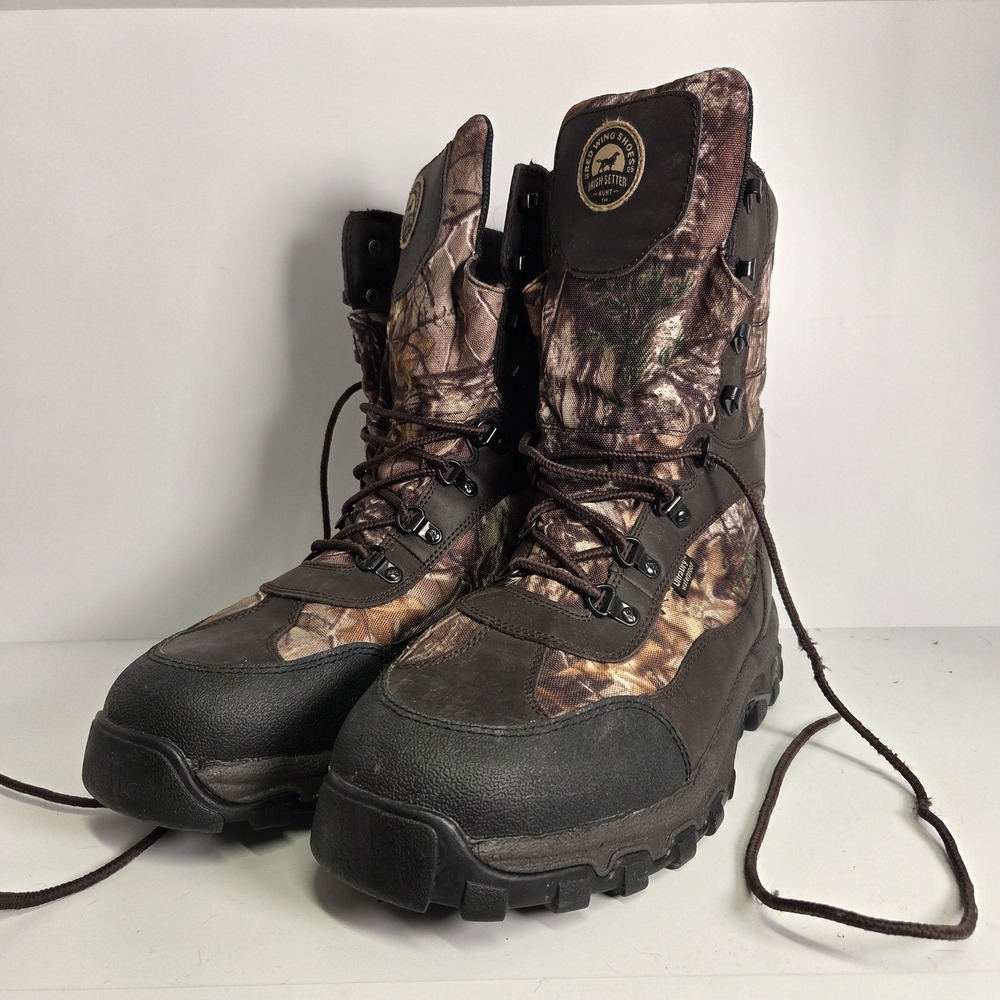 Irish Setter Boots Mens 12 Camo Hunt 2850 600g Insulated Waterproof